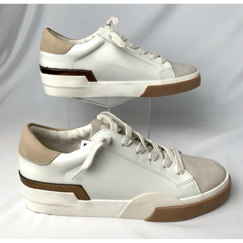 NEW Dolce Vita Harryson Sneaker Womens 8.5 Ivory Blush Neutral Court
